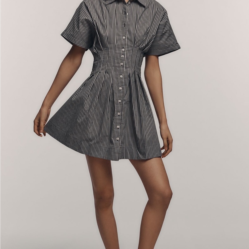 Anthropologie Exquise The Toby mini shirt dress
